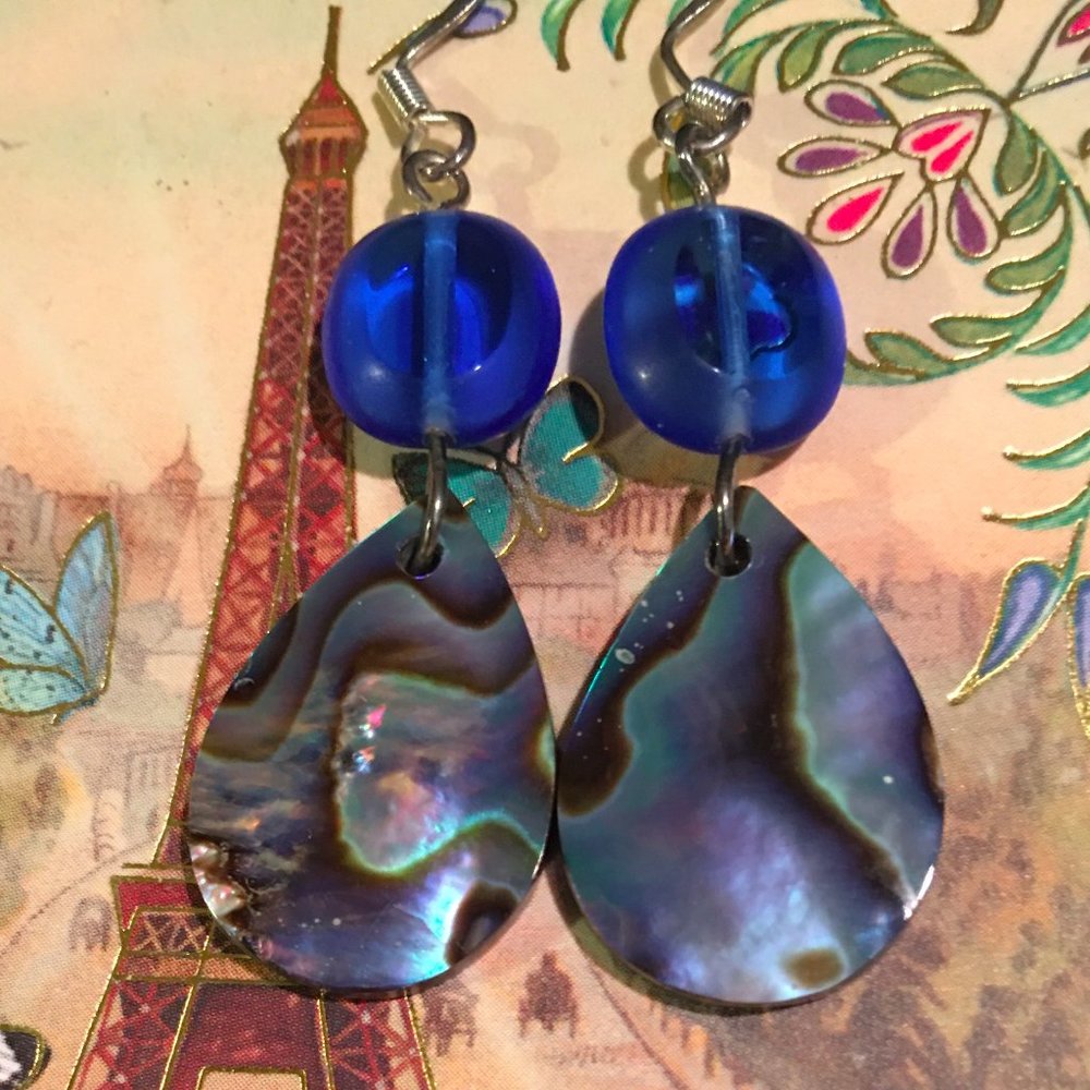Ready for Action Abalone Earrings!